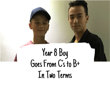 Year 8 Boy Goes From C's to B+ in 2 terms