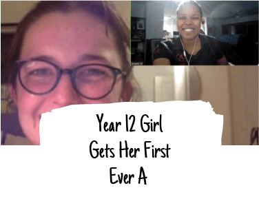 Year 12 Girl Gets Her First Ever A